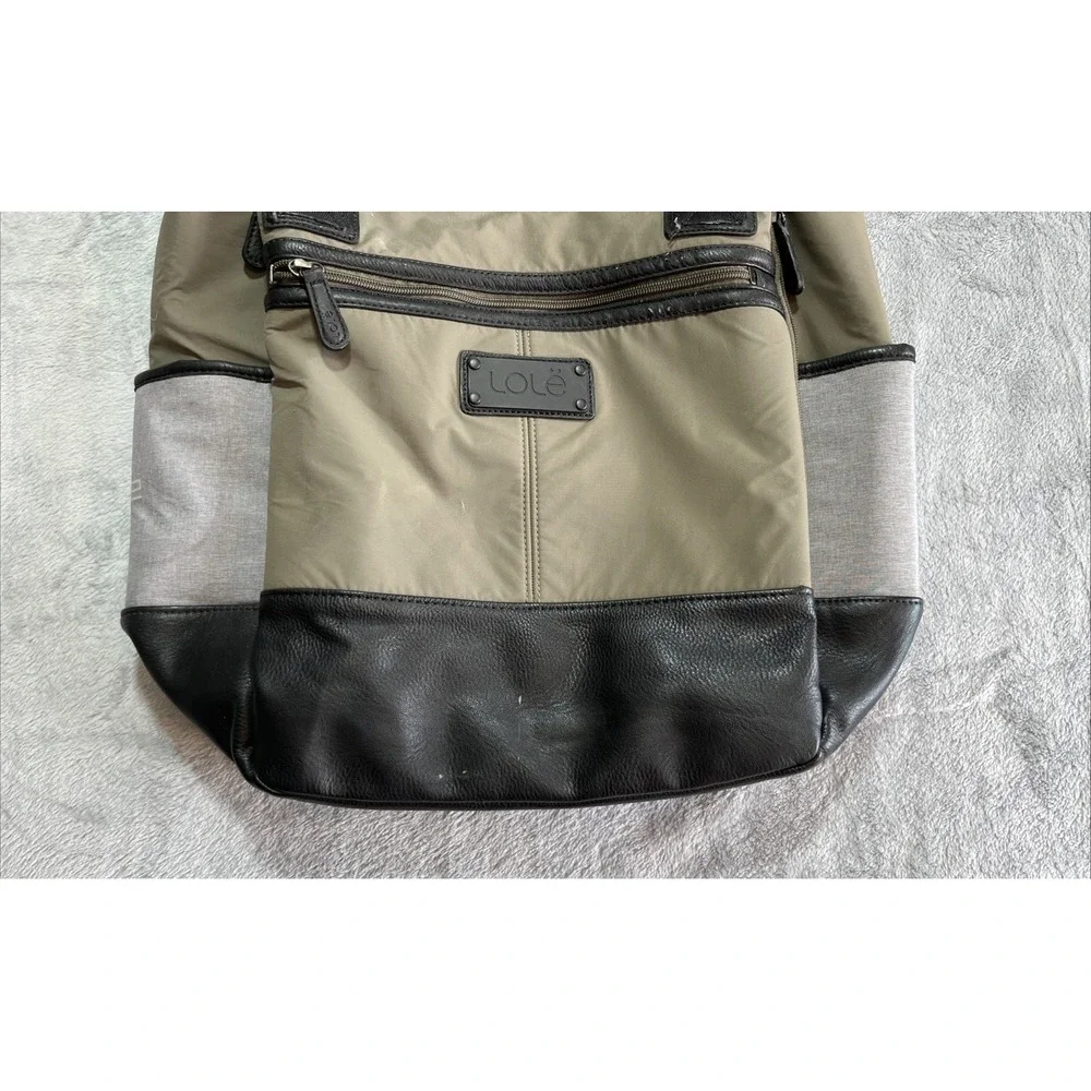 LOLE Lily Convertible Tote Bag Backpack Green/Black Business Laptop School